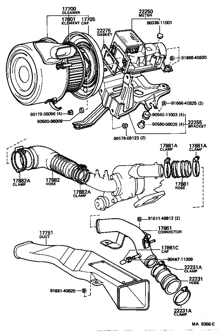 17700-41510 CLEANER ASSY, AIR product image