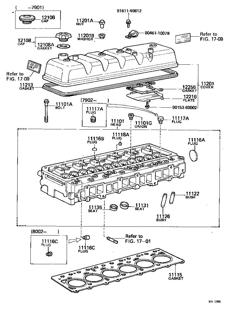 11101-61030 HEAD SUB-ASSY, CYLINDER product image