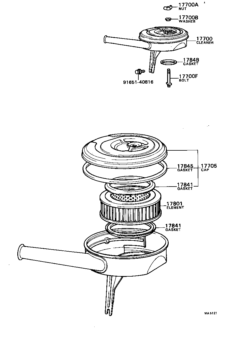 90175-06003 NUT, WING(FOR AIR CLEANER) product image