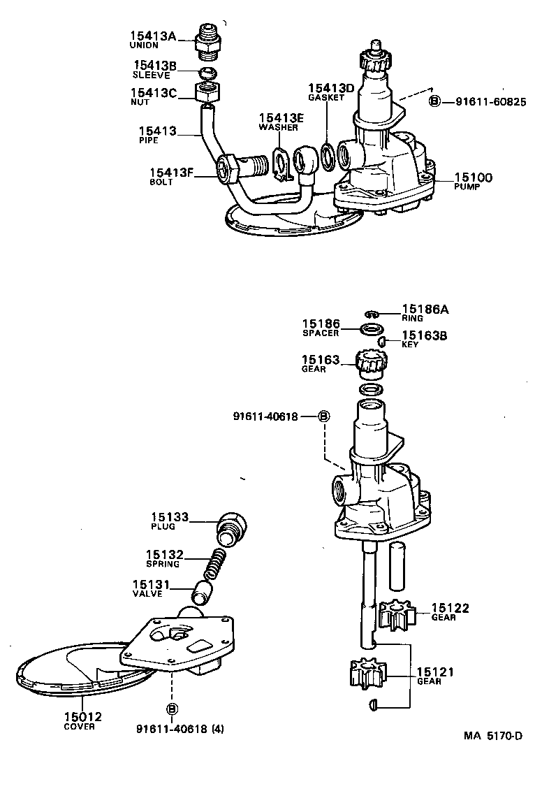 15147-38020 GASKET(FOR OIL STRAINER) product image