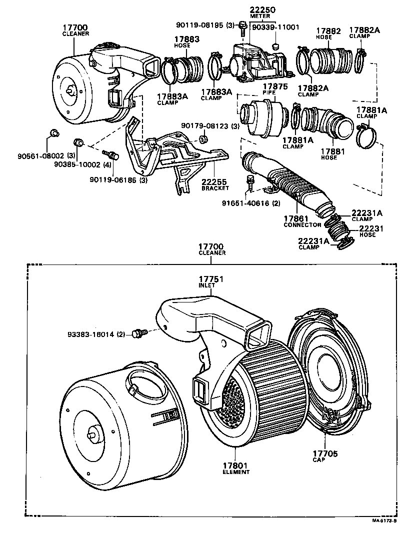 17700-41570 CLEANER ASSY, AIR product image