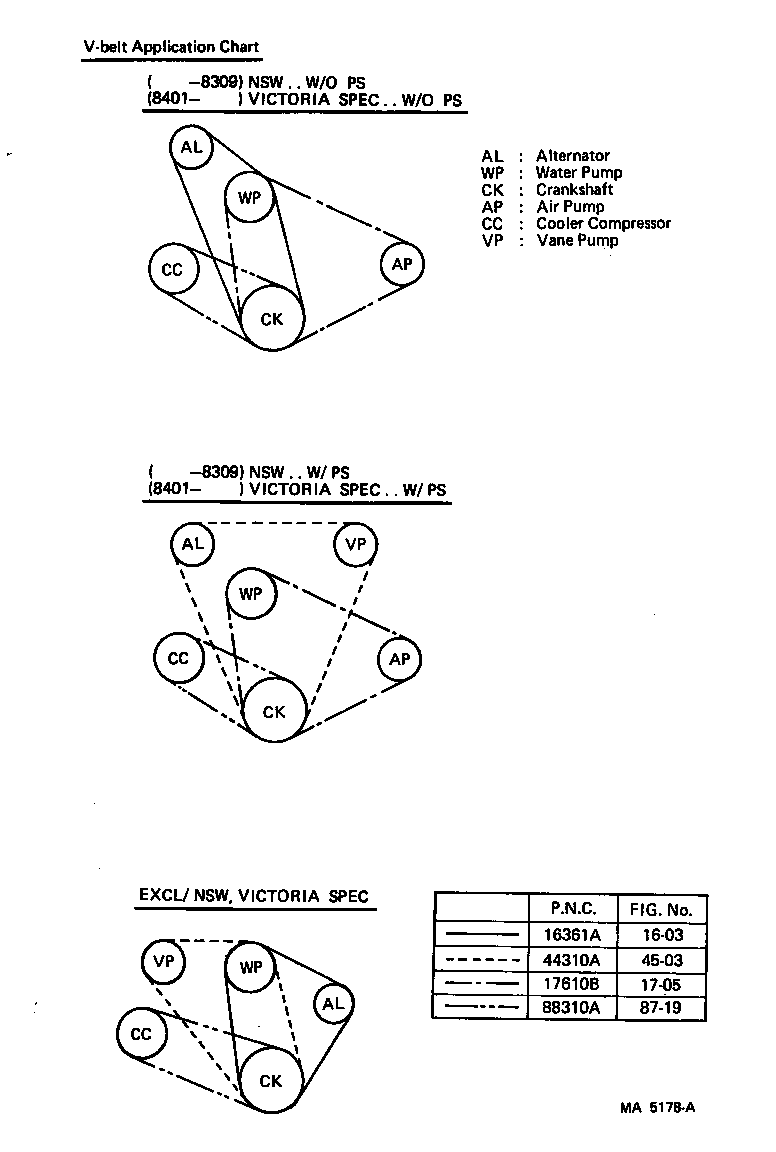 16261-60011 HOSE, WATER BY-PASS product image