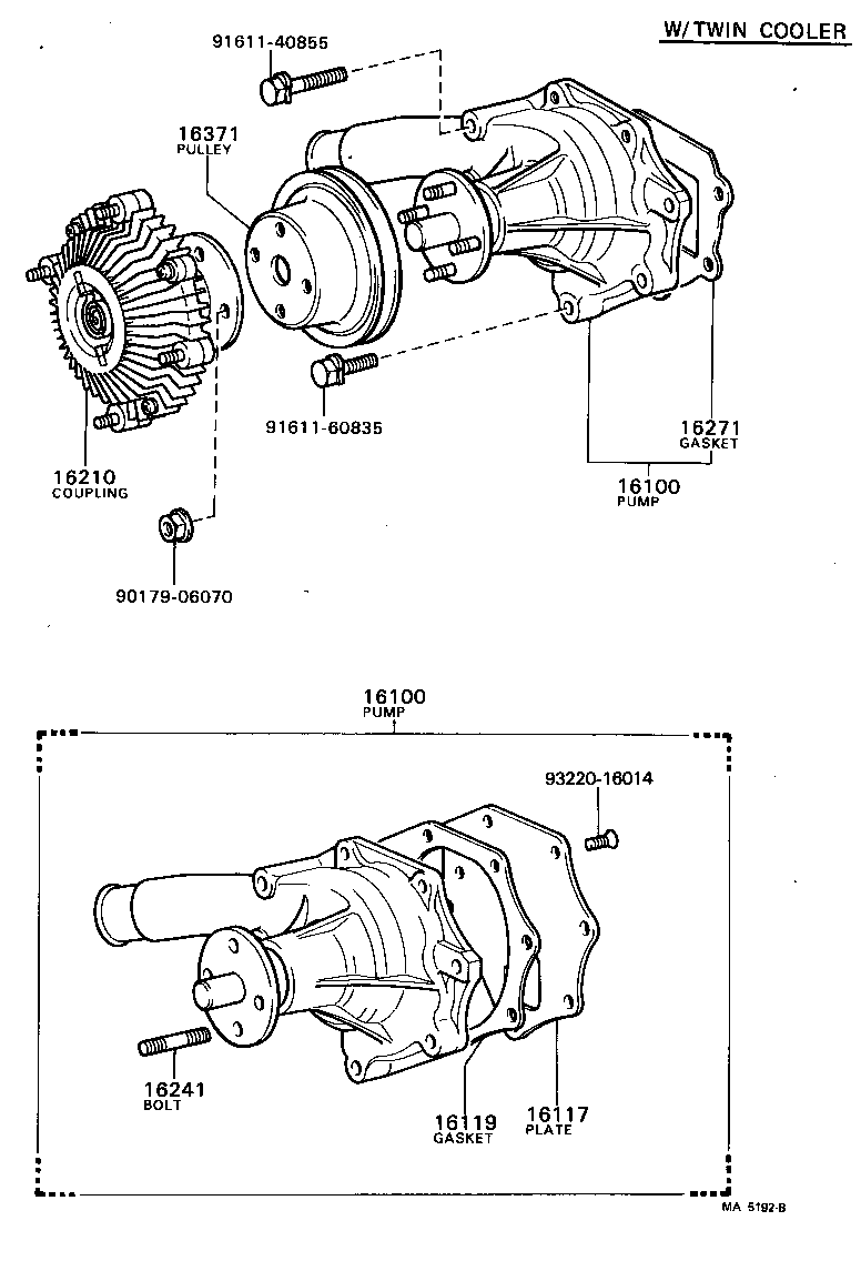 16210-54020 COUPLING ASSY, FLUID product image