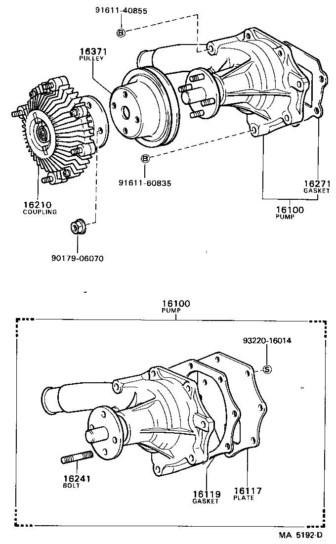 16210-54040 COUPLING ASSY, FLUID product image