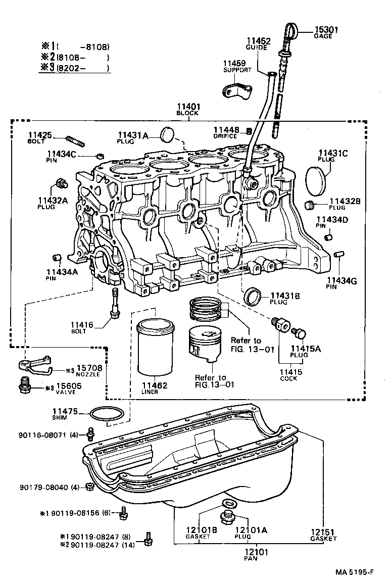 11401-39288 BLOCK SUB-ASSY, CYLINDER product image
