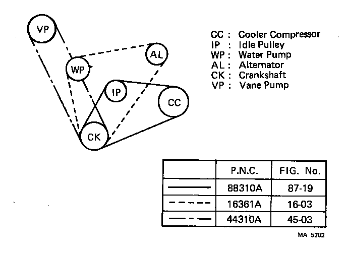 16261-70010 HOSE, WATER BY-PASS product image