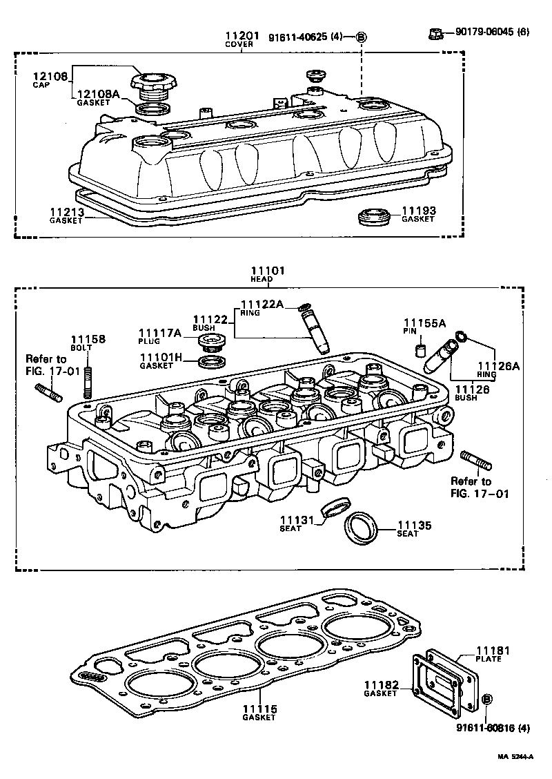 11101-49295 HEAD SUB-ASSY, CYLINDER product image
