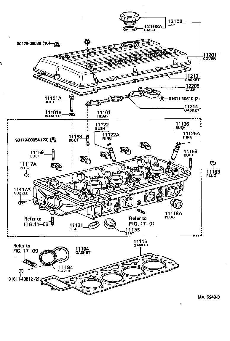 11101-63012 HEAD SUB-ASSY, CYLINDER product image