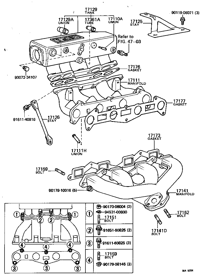 90116-08004 BOLT, STUD(FOR TURBOCHARGER STAY) product image