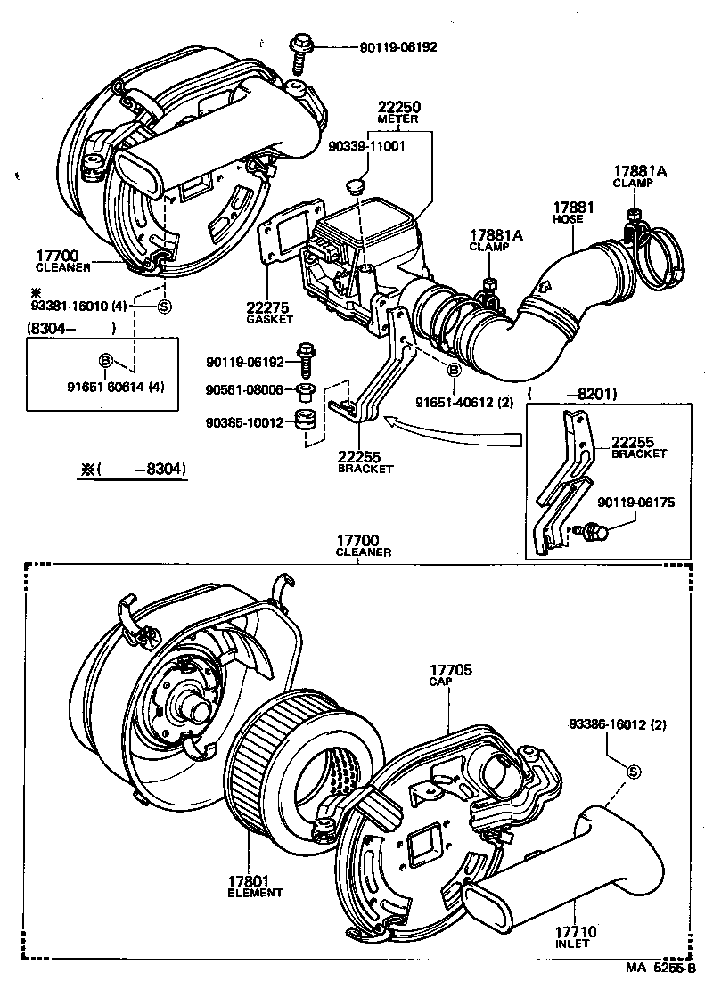 17700-28080 CLEANER ASSY, AIR product image