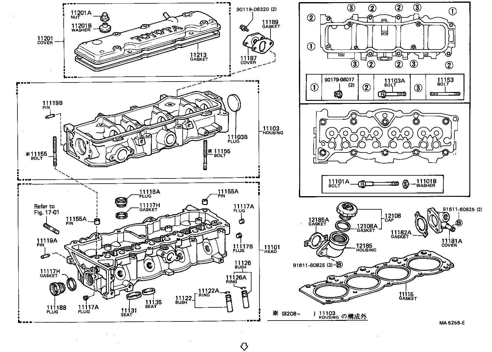 11101-63012 HEAD SUB-ASSY, CYLINDER product image