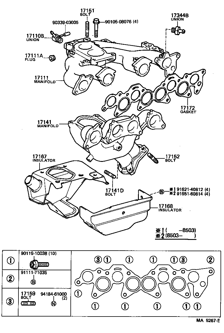 90116-08004 BOLT, STUD(FOR TURBOCHARGER STAY) product image