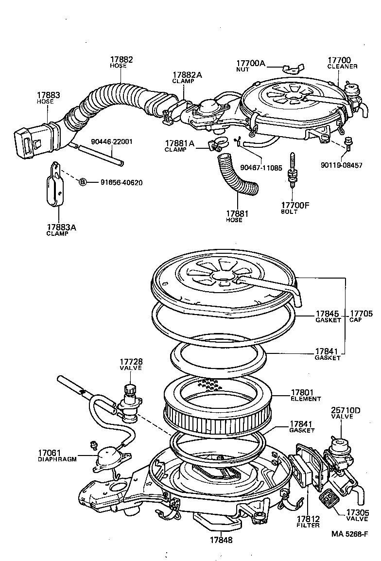 17700-28080 CLEANER ASSY, AIR product image