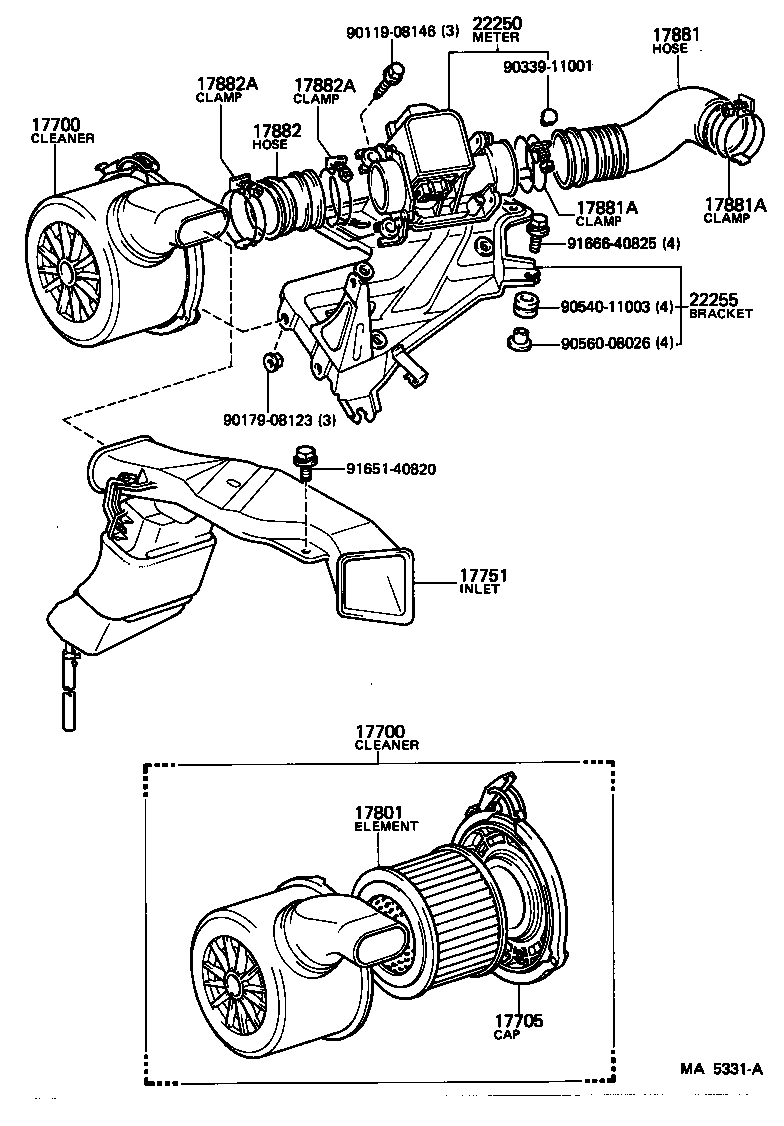 17700-41510 CLEANER ASSY, AIR product image