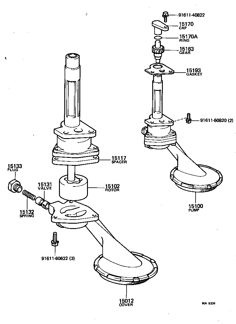 15147-38020 GASKET(FOR OIL STRAINER) product image