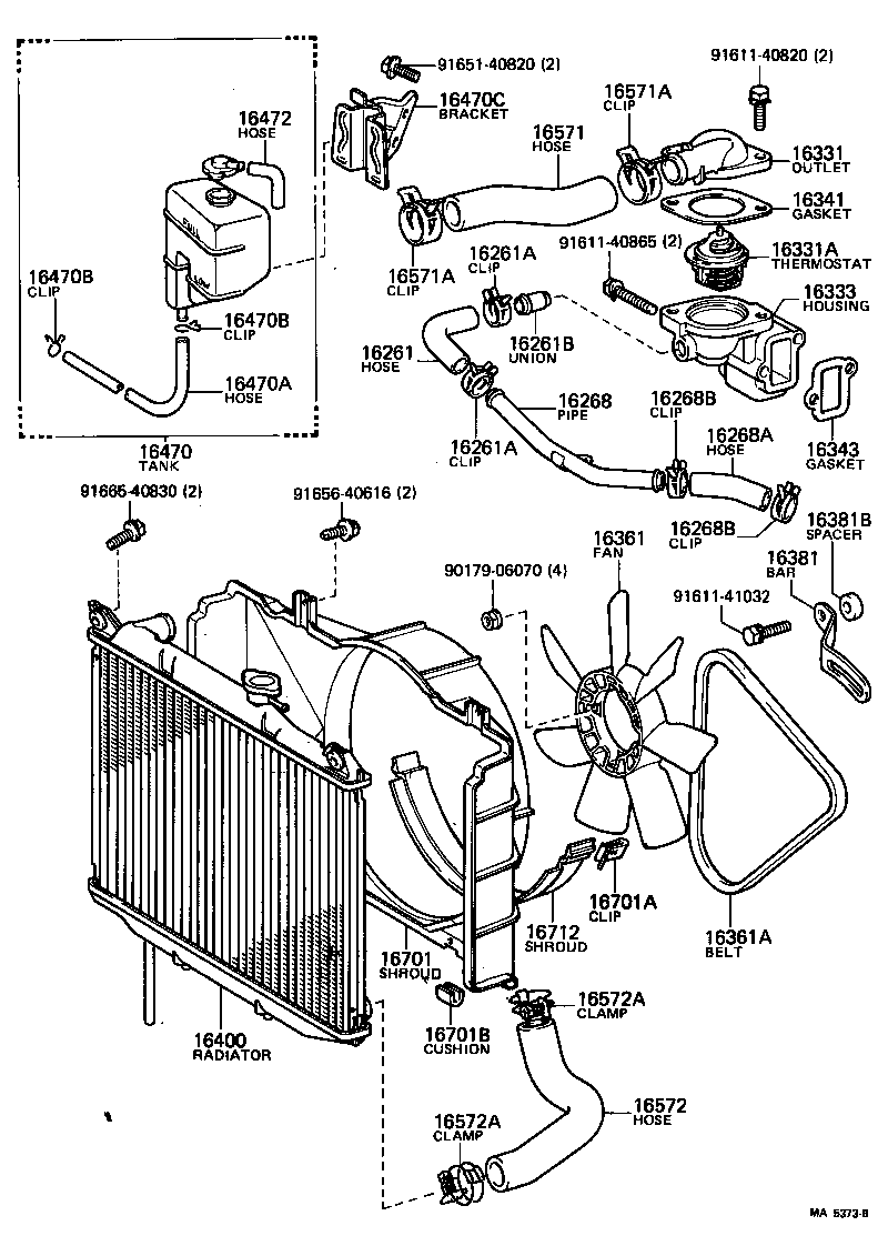 16323-63010 HOUSING, WATER INLET product image