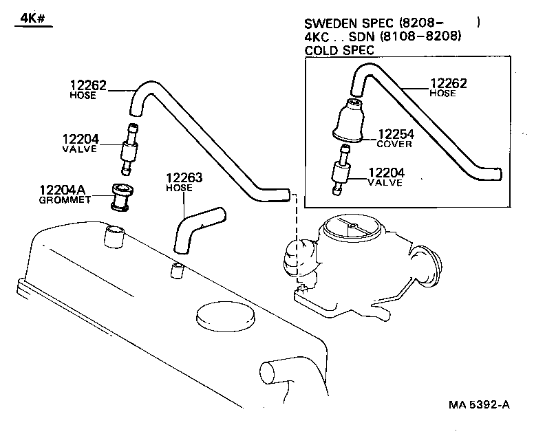 12233-64010 CONNECTOR, VENTILATION NO.1 product image