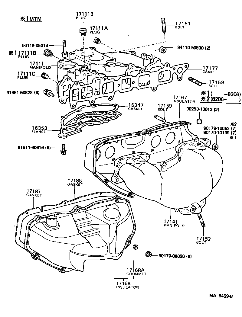 17111-35040 MANIFOLD, INTAKE product image