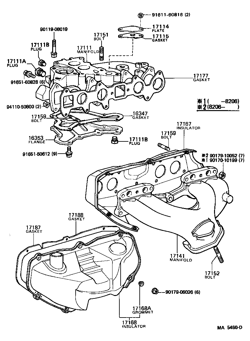 17111-35040 MANIFOLD, INTAKE product image