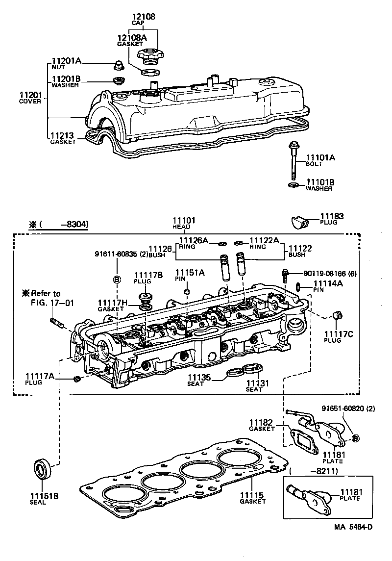 11101-63012 HEAD SUB-ASSY, CYLINDER product image