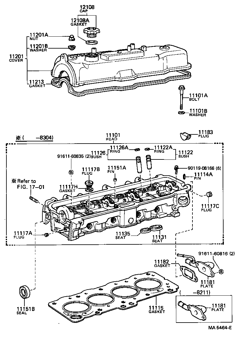 11101-72011 HEAD SUB-ASSY, CYLINDER product image