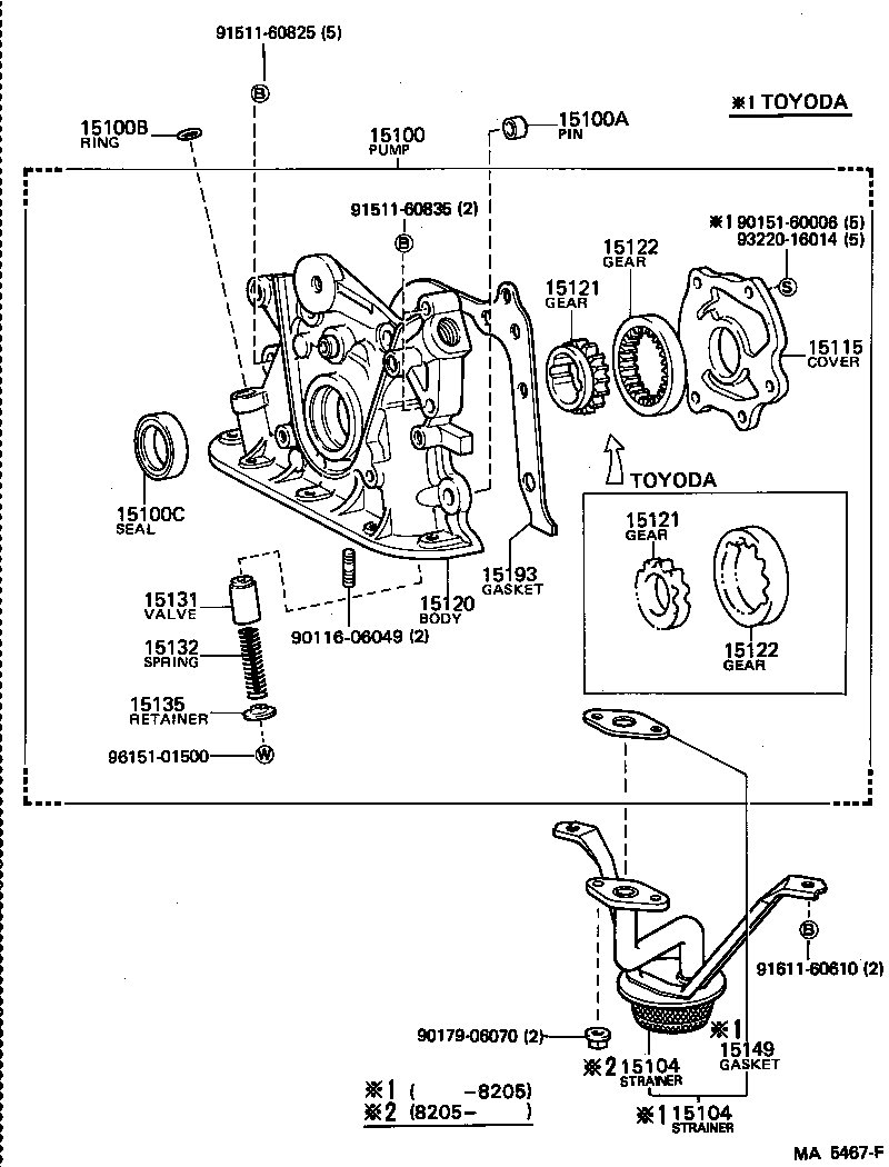 15100-88280 PUMP ASSY, OIL product image