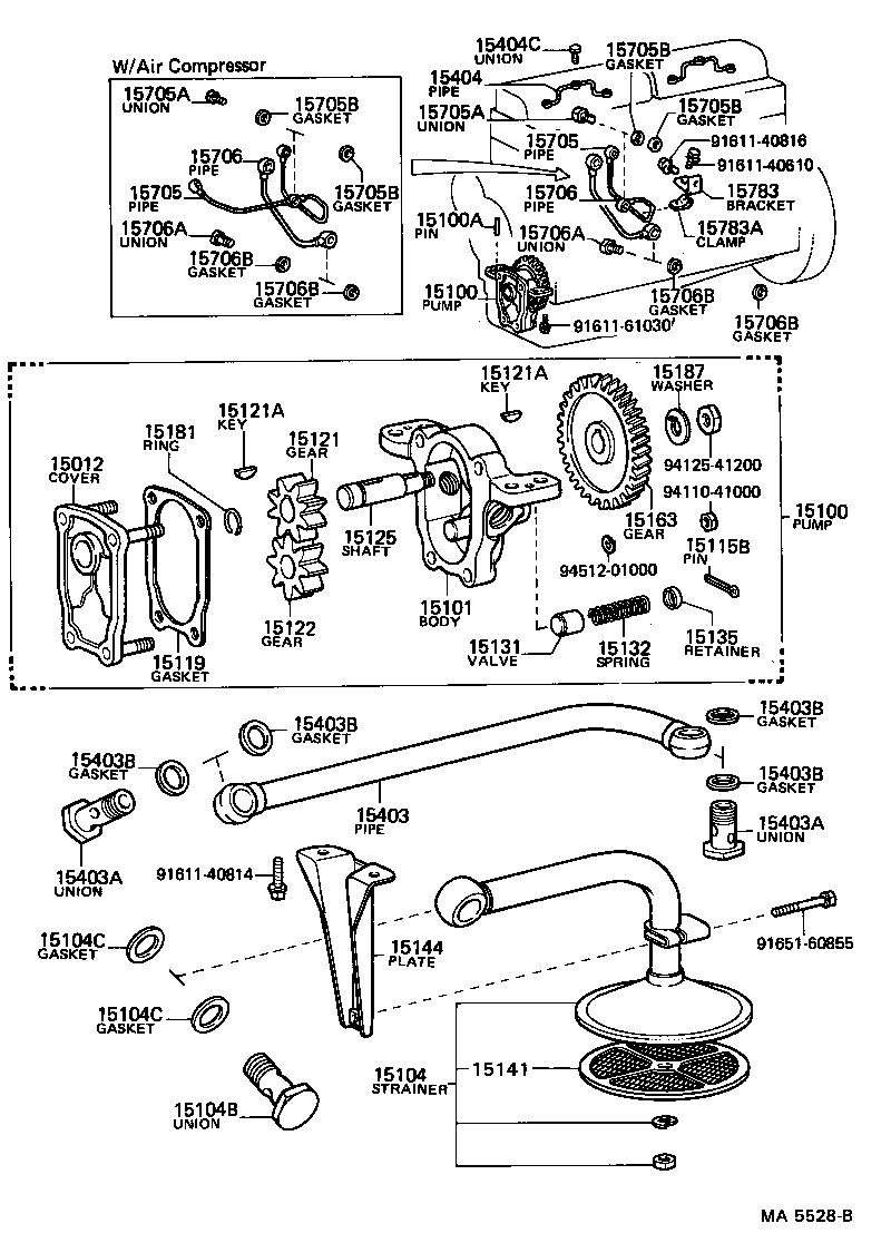 15077-77011 PIPE SUB-ASSY, OIL, INJECTION PUMP OUTLET product image