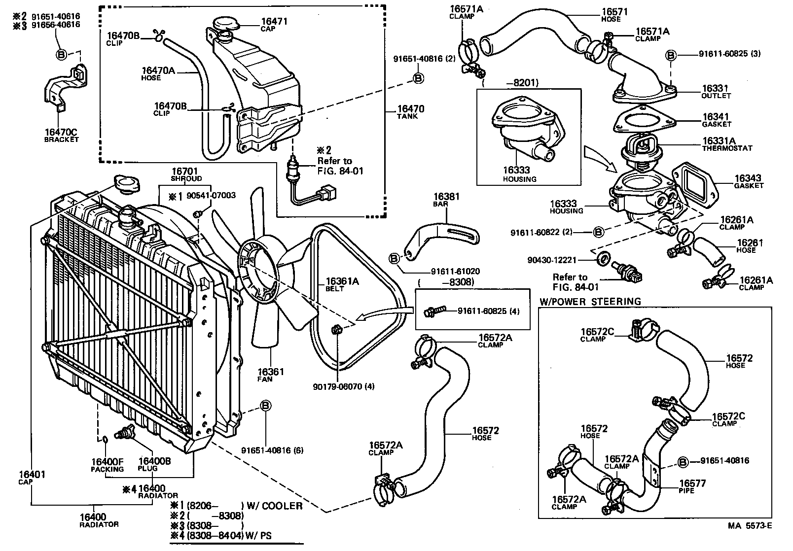 16573-56010 HOSE, RADIATOR, OUTLET product image