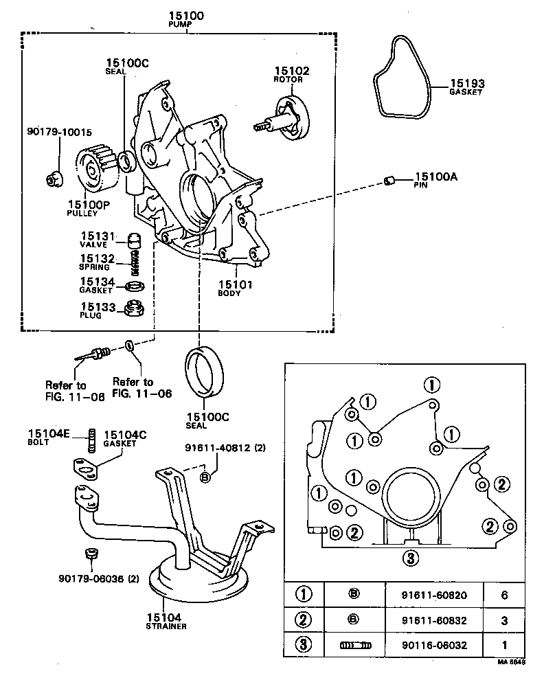 15100-26020 PUMP ASSY, OIL product image