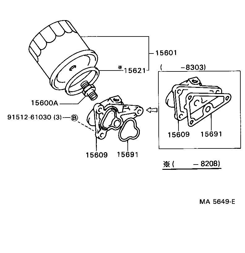 15609-71011 BRACKET SUB-ASSY, OIL FILTER product image
