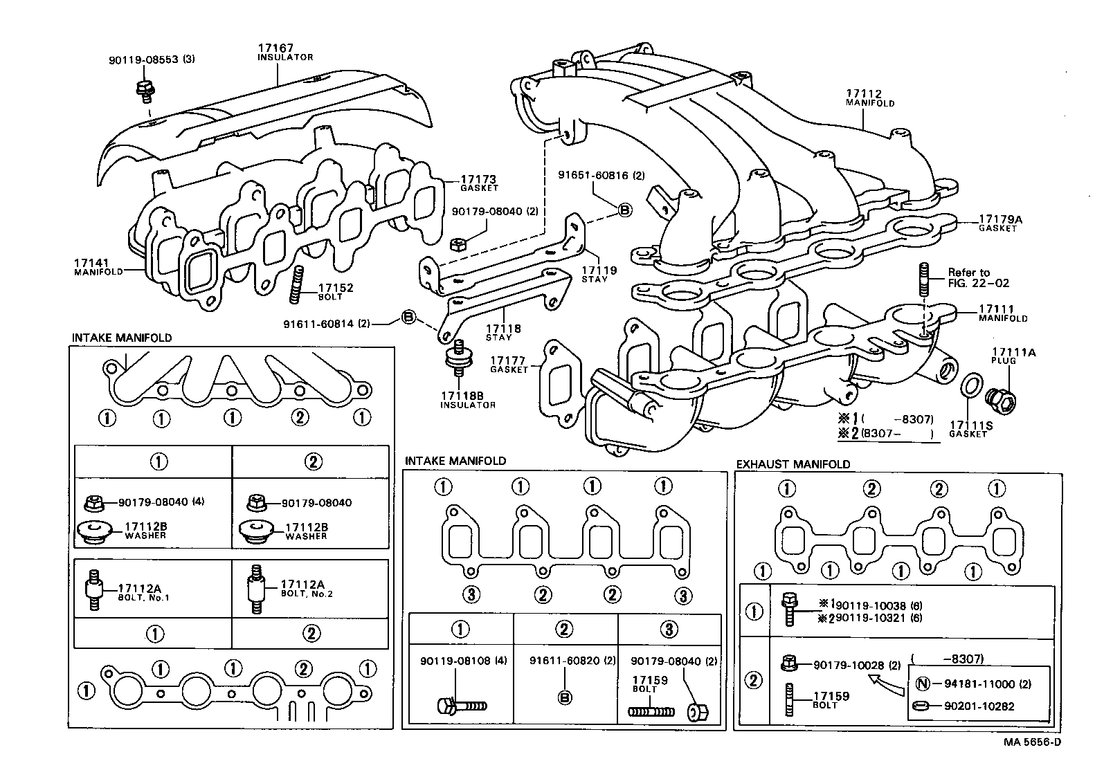 17167-71020 INSULATOR, EXHAUST MANIFOLD HEAT, NO.1 product image