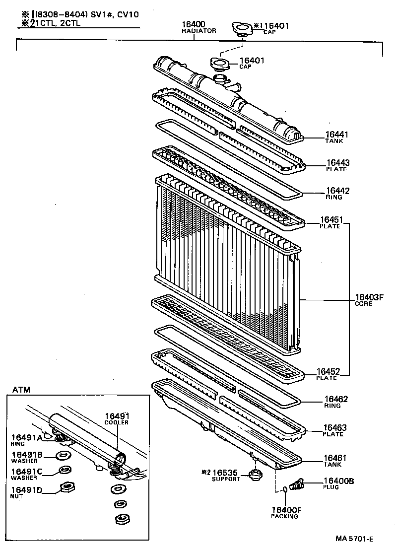 16533-63050 SUPPORT, RADIATOR, LOWER product image