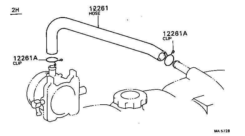 12251-56030 CLAMP, VENTILATION TUBE product image