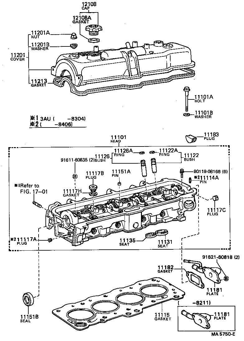 11101-15040 HEAD SUB-ASSY, CYLINDER product image
