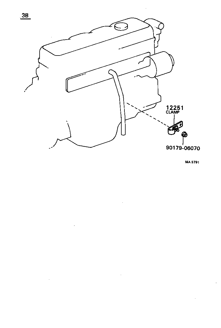12262-68010 HOSE, VENTILATION, NO.2 product image
