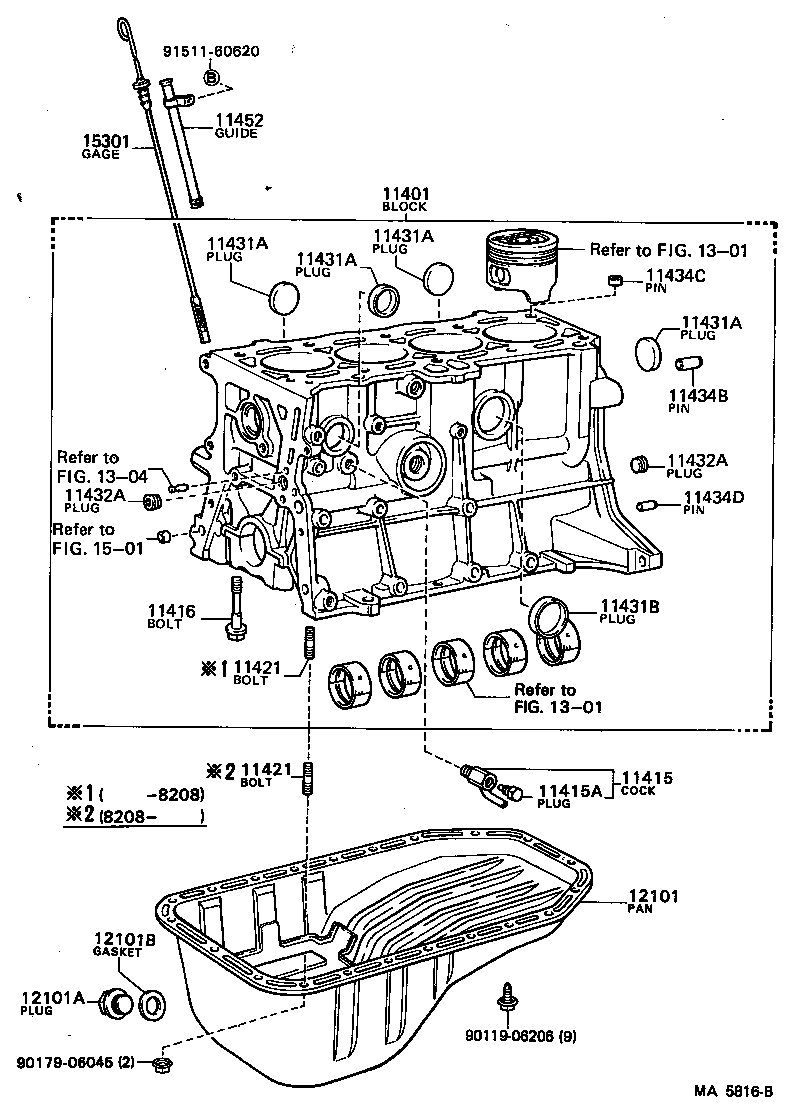 11401-39375 BLOCK SUB-ASSY, CYLINDER product image