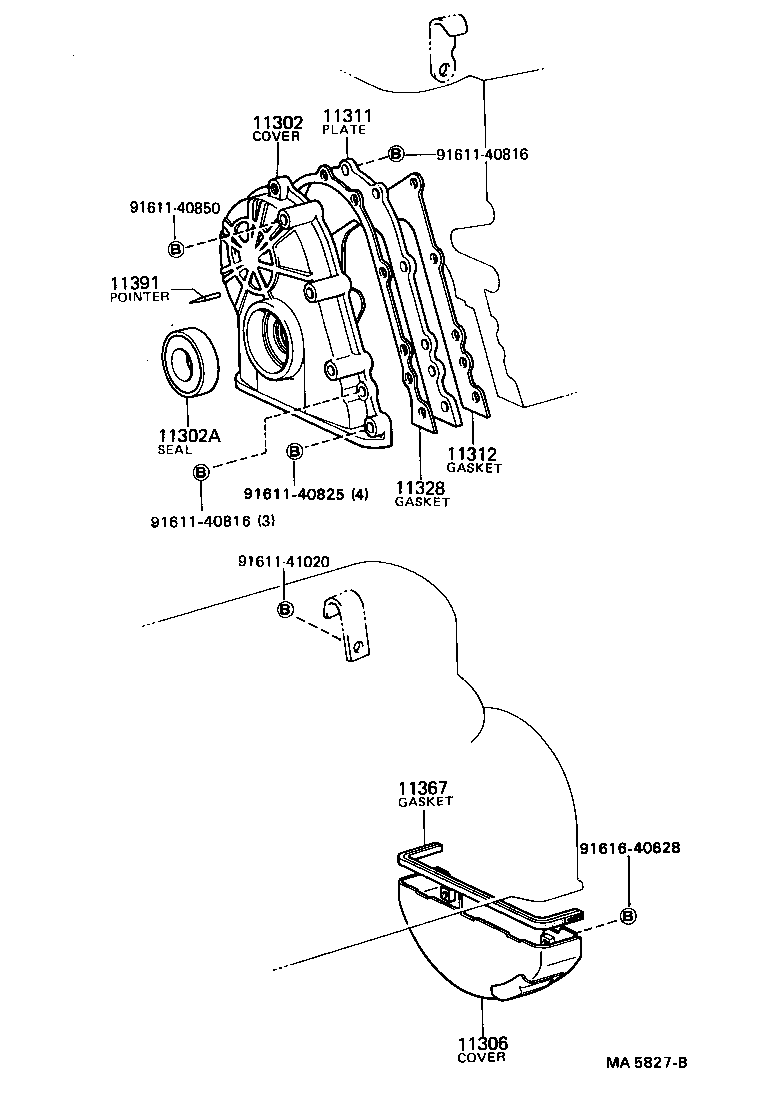 11321-71010 COVER SUB-ASSY, TIMING CHAIN OR BELT product image