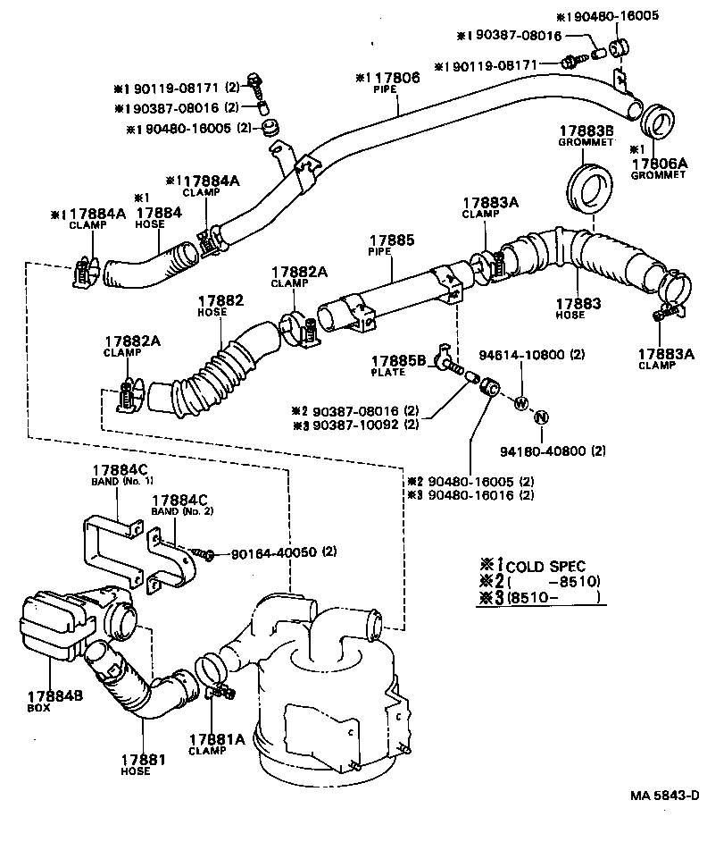 17700-68110 CLEANER ASSY, AIR product image