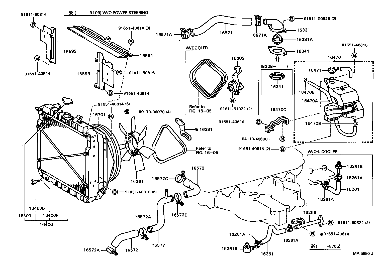 16571-68070 HOSE, RADIATOR, INLET product image