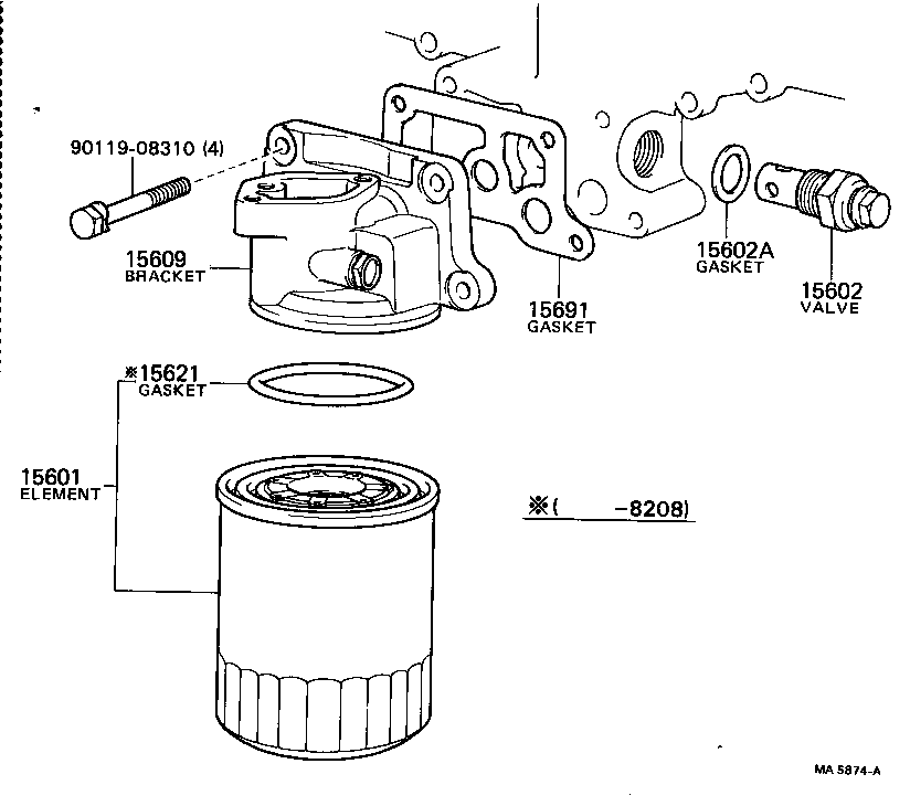 15661-78010 SPRING, COMPRESSION(FOR OIL FILTER) product image