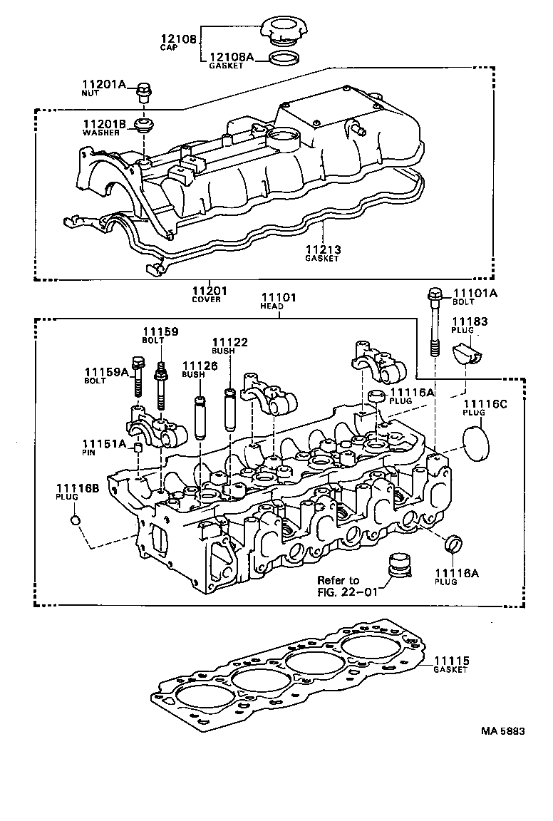 11101-49255 HEAD SUB-ASSY, CYLINDER product image