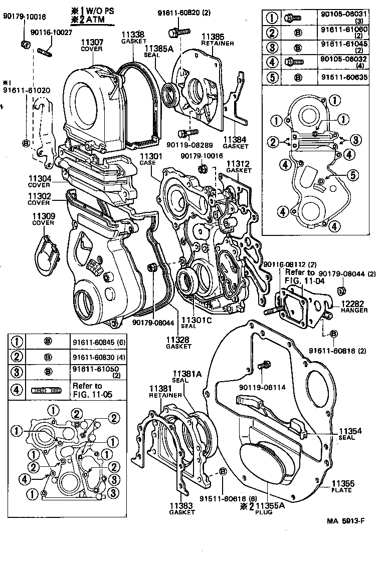 11322-88340 COVER, TIMING BELT, NO.2 product image