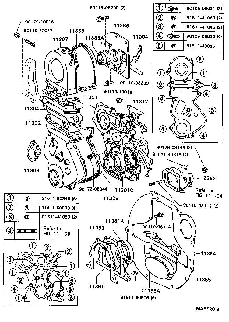 11321-54014 COVER SUB-ASSY, TIMING CHAIN OR BELT product image