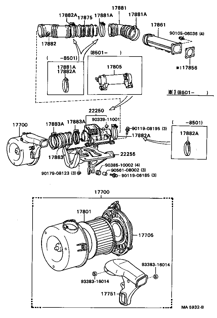 17700-41570 CLEANER ASSY, AIR product image