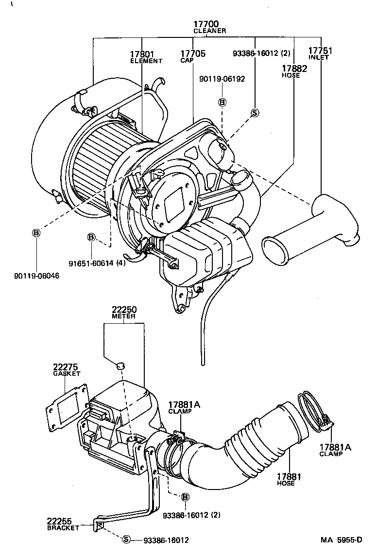 17700-37110 CLEANER ASSY, AIR product image
