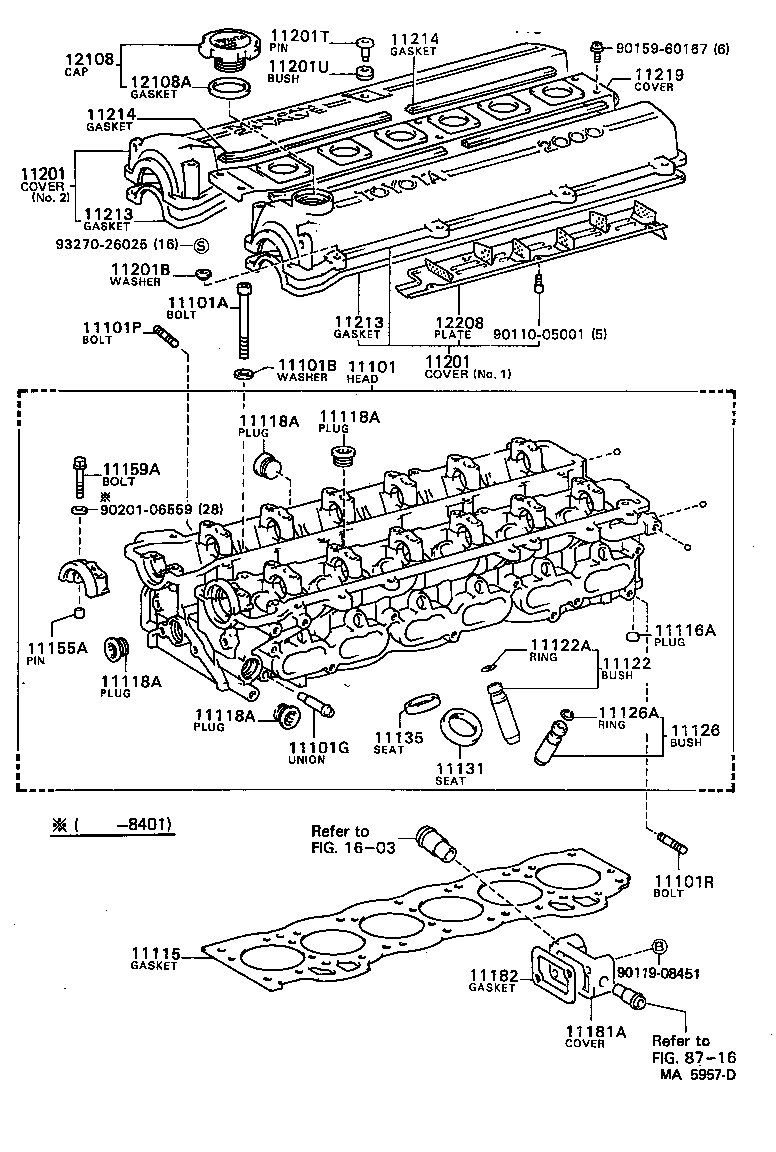 11101-49255 HEAD SUB-ASSY, CYLINDER product image