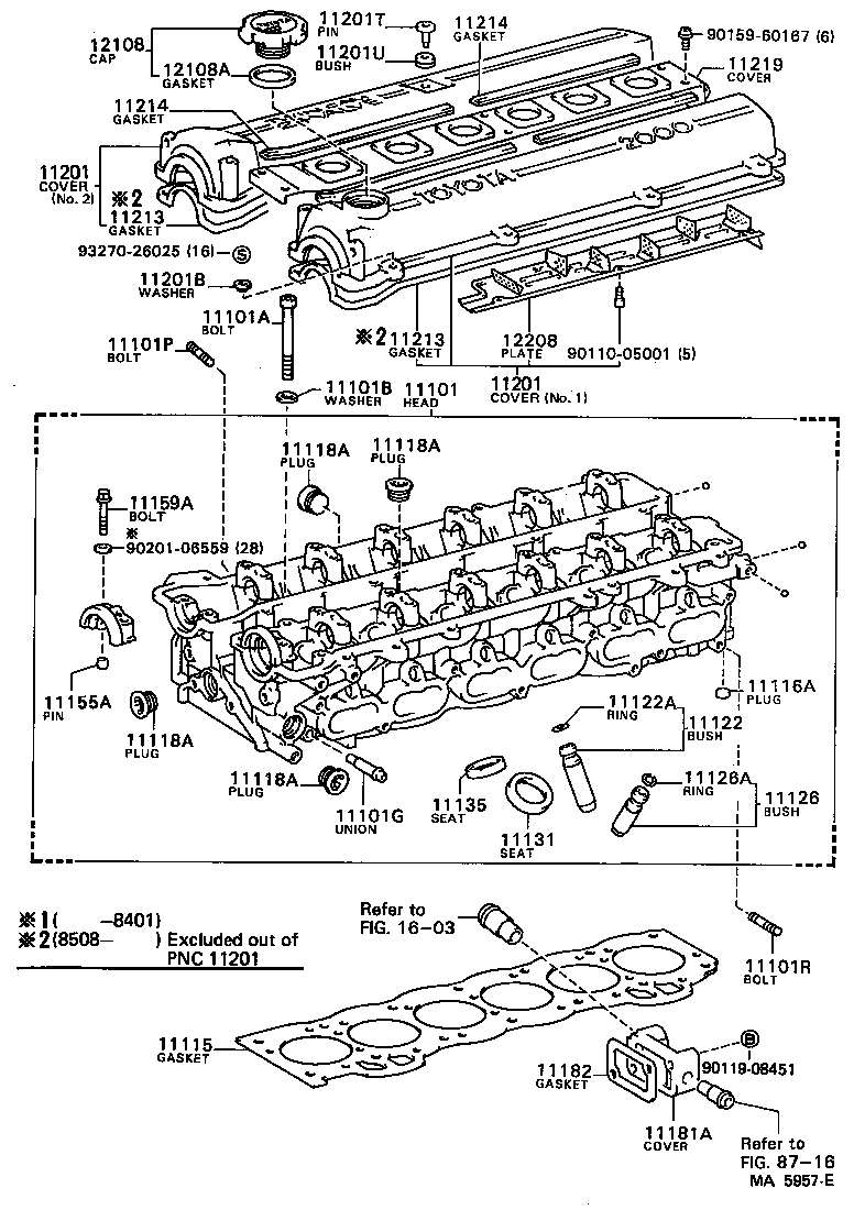 11101-54080 HEAD SUB-ASSY, CYLINDER product image