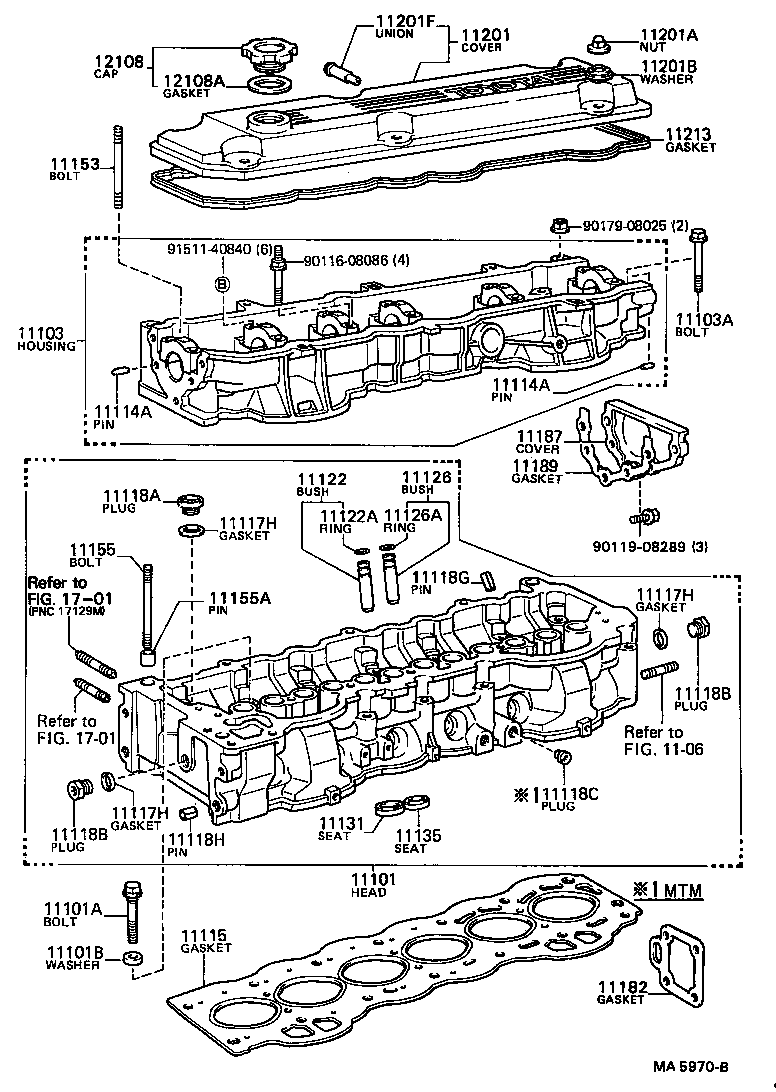 11101-71030 HEAD SUB-ASSY, CYLINDER product image