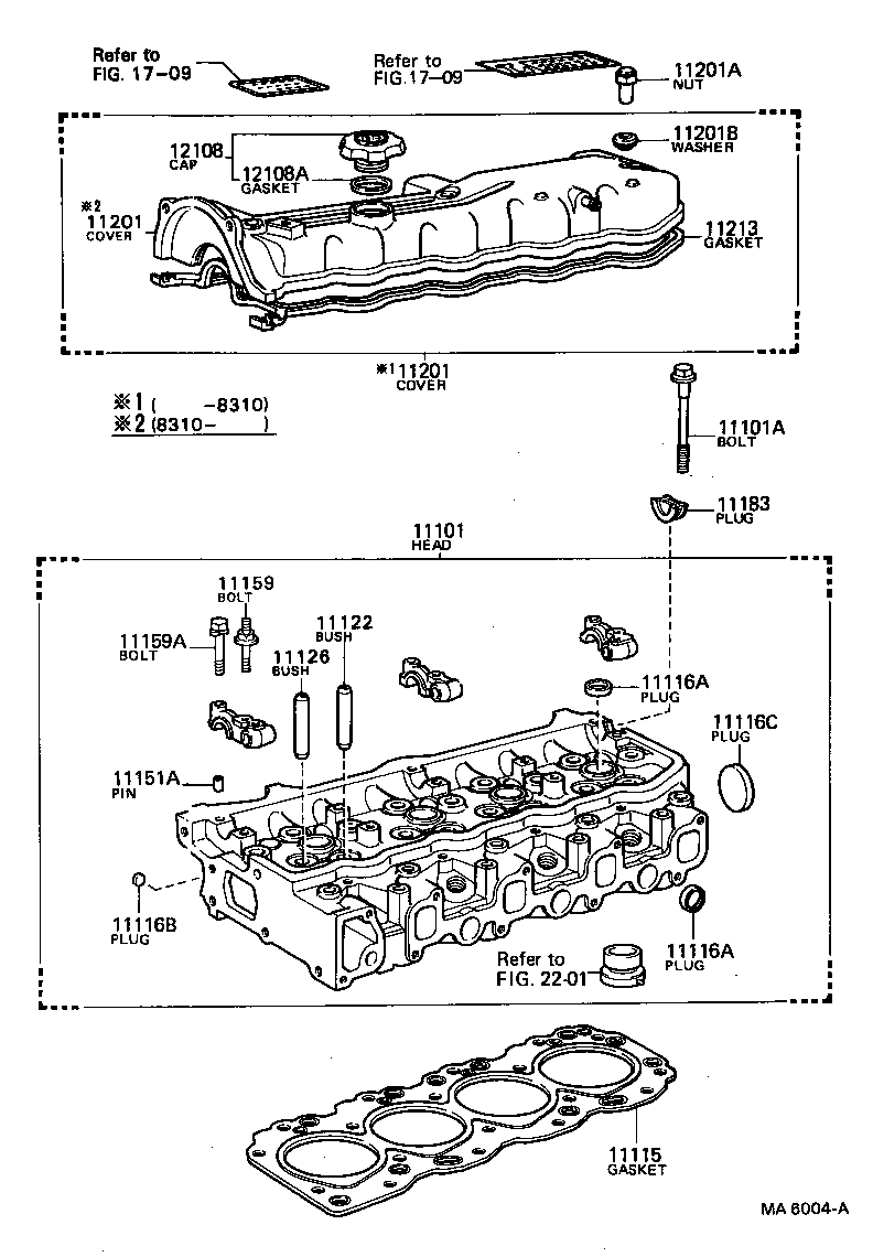 11101-39226 HEAD SUB-ASSY, CYLINDER product image