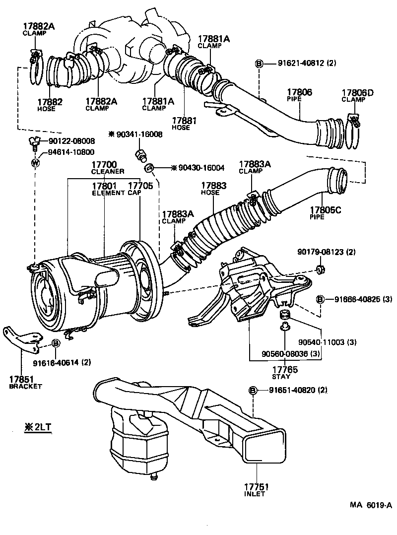 17700-41510 CLEANER ASSY, AIR product image